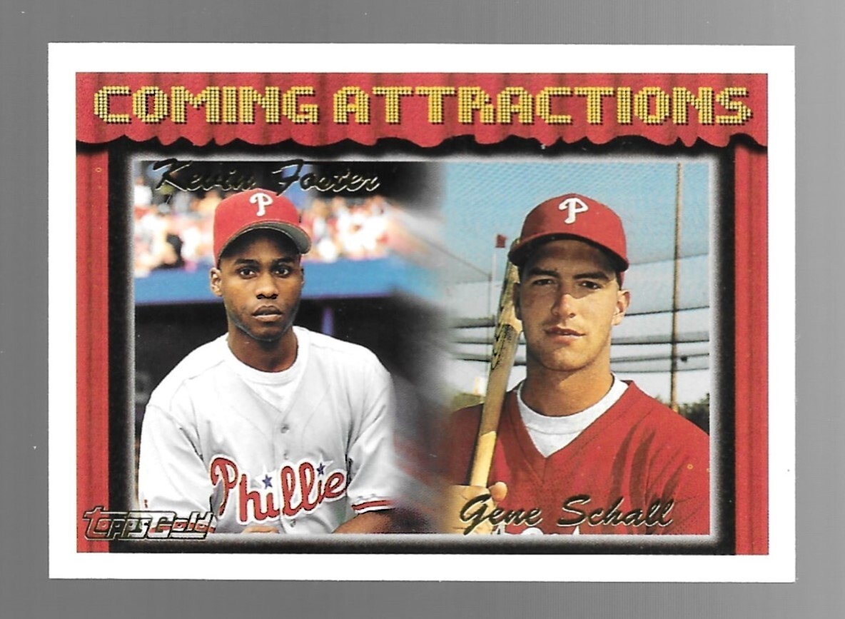 1994 Topps Gold Baseball Card Kevin Foster&Gene Schall 786 | eBay
