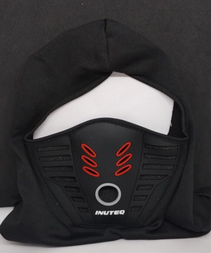 Inuteq Tactical Balaclava Mask w/ Filter (Black & Red)...New