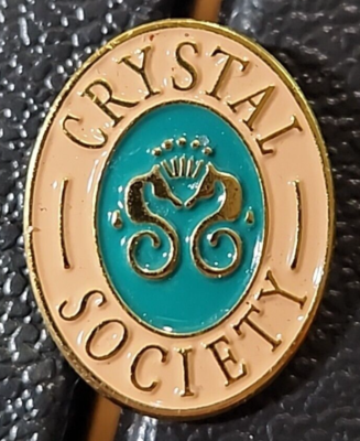 Vintage Crystal Society Lapel Pin Cruise Ship Loyalty Program 5/8