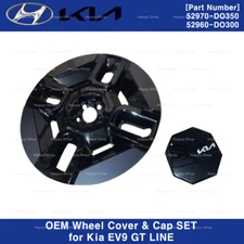 Genuine OEM 21" 52970DO350 Wheel Cover & Cap Set for Kia EV9 GT Line 2024-2025
