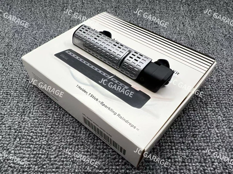 BMW Natural Air Car Freshener Metallic Silver Starter Kit Plus Free 3 Refill - image 2 of 3