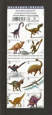 2015 Belgium Dinosaurs  sheet SG4645-4654 unmounted mint