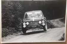 Lancia Fulvia 13hf Osterreichische Alpenfahrt 1968 Great Vintage Car Poster