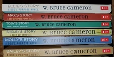 Lot of 6 PUPPY TALES by W.Bruce Cameron: Ellie, Max, Toby, Shelby, Bailey, Molly