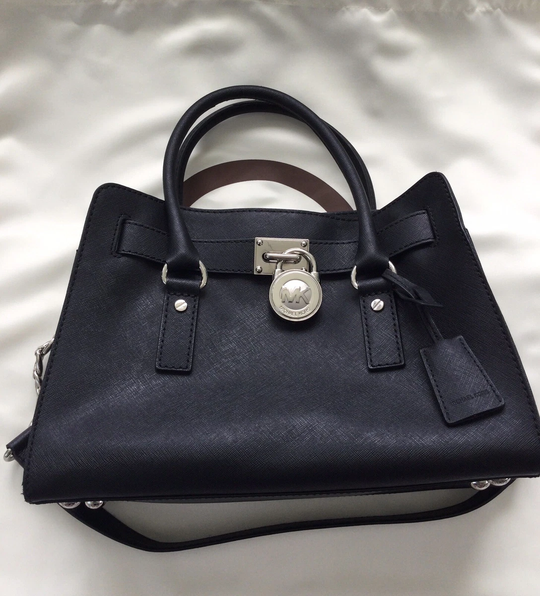 Michael Kors Hamilton Handbag Black Leather ref.71479 - Joli Closet