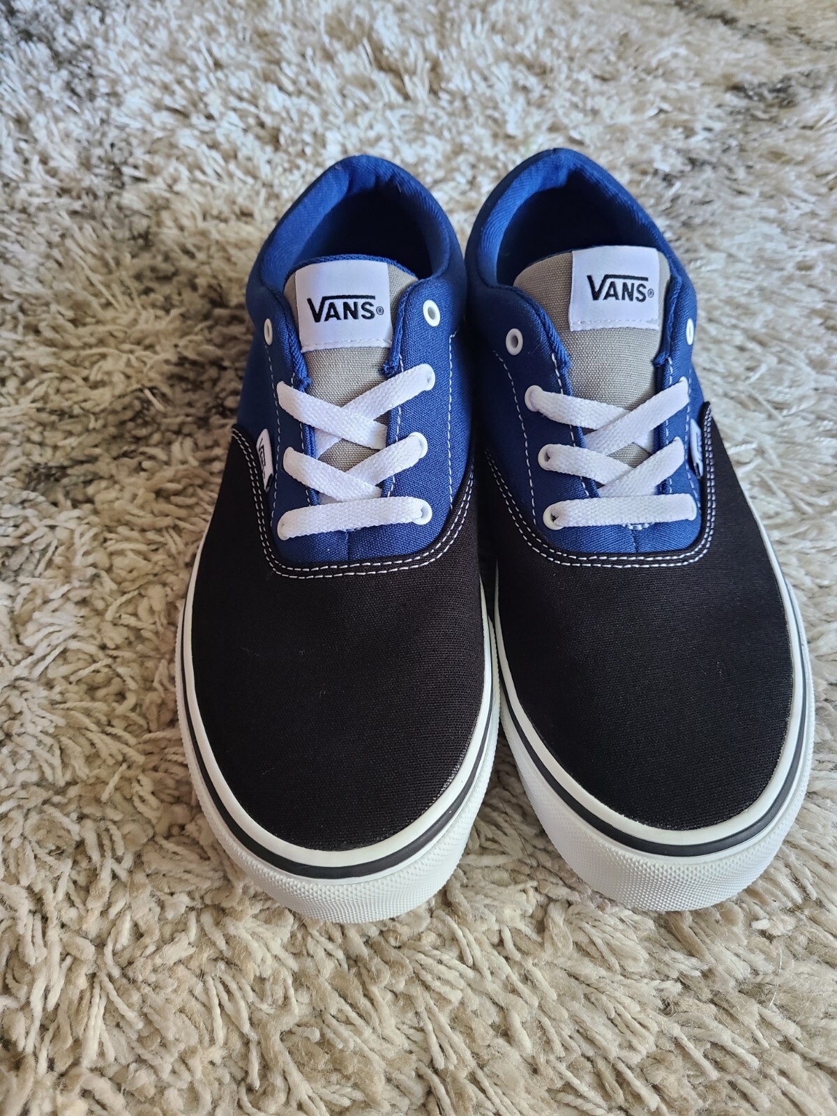SAOLA Sneakers Vans Doheny ragazzo casual in tela taglia 7 blu nero scarpe stringate