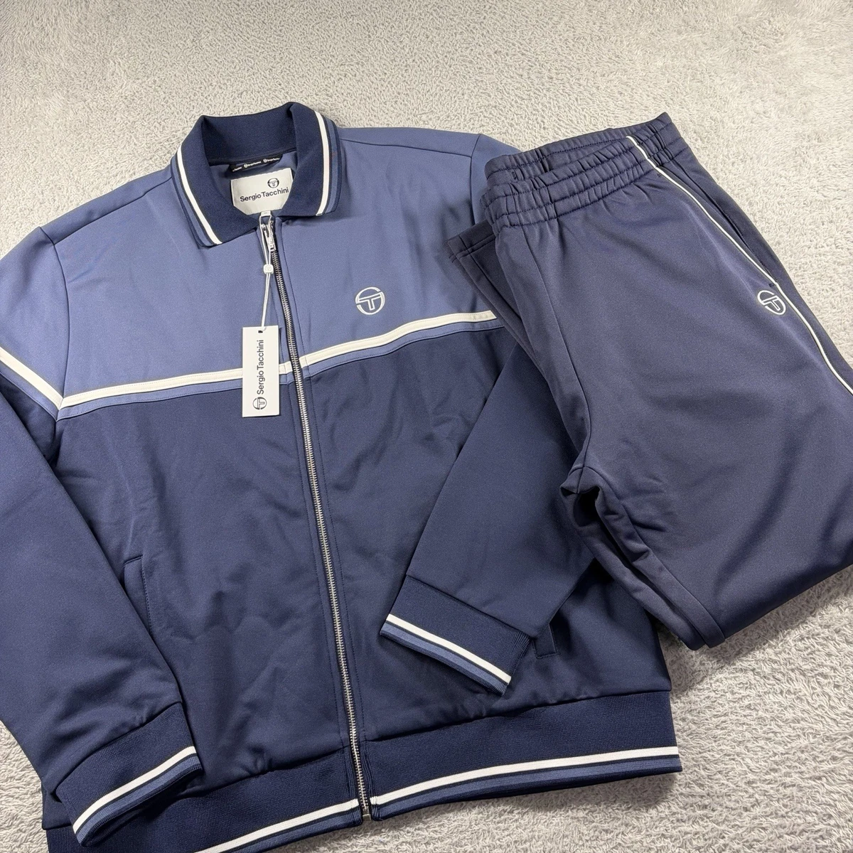Sergio Tacchini ネイビー サロペット Sサイズ Sergio Tacchini Blue
