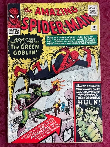 Amazing Spider-Man #14 Ditko/Lee 1st Appearance Green Goblin Grail issue VG/Fine