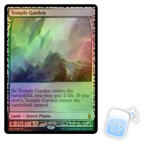 FOIL TEMPLE GARDEN Masterpiece Series: Zendikar Expeditions Magic MTG MINT CARD