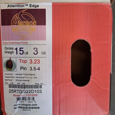 新品未使用 Rotogrip Attention Edge 15P Roto Grip Attention Edge bowling ball 15 LB. NEW IN BOX! #103 | eBay