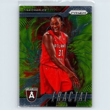 2024 Panini Prizm WNBA Tina Charles #15 Fractal Atlanta Dream