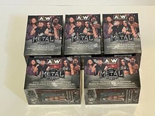 Lot of 5 2022 AEW Upper Deck Metal Universe Blaster Boxes Factory Sealed