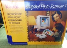 New Kodak Snapshot Photo Color Digital Scanner 1 Scan Create Share 1996 In Box.
