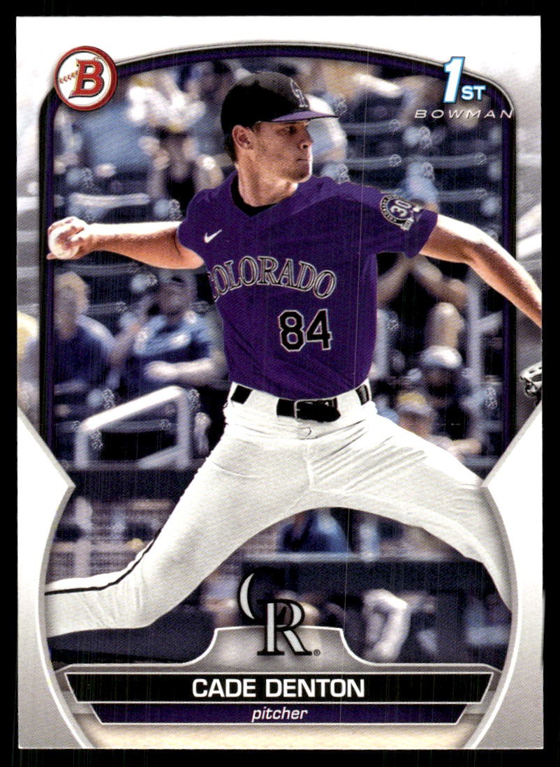 Cade Denton 2023 Bowman Draft #BD-22 Rockies FREE SHIPPING StackedPacks