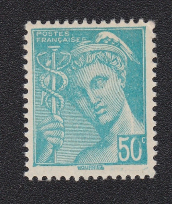 TIMBRE FRANCE 1942 type Mercure n°549 Y&T 50c turquoise neuf - Photo 1/1