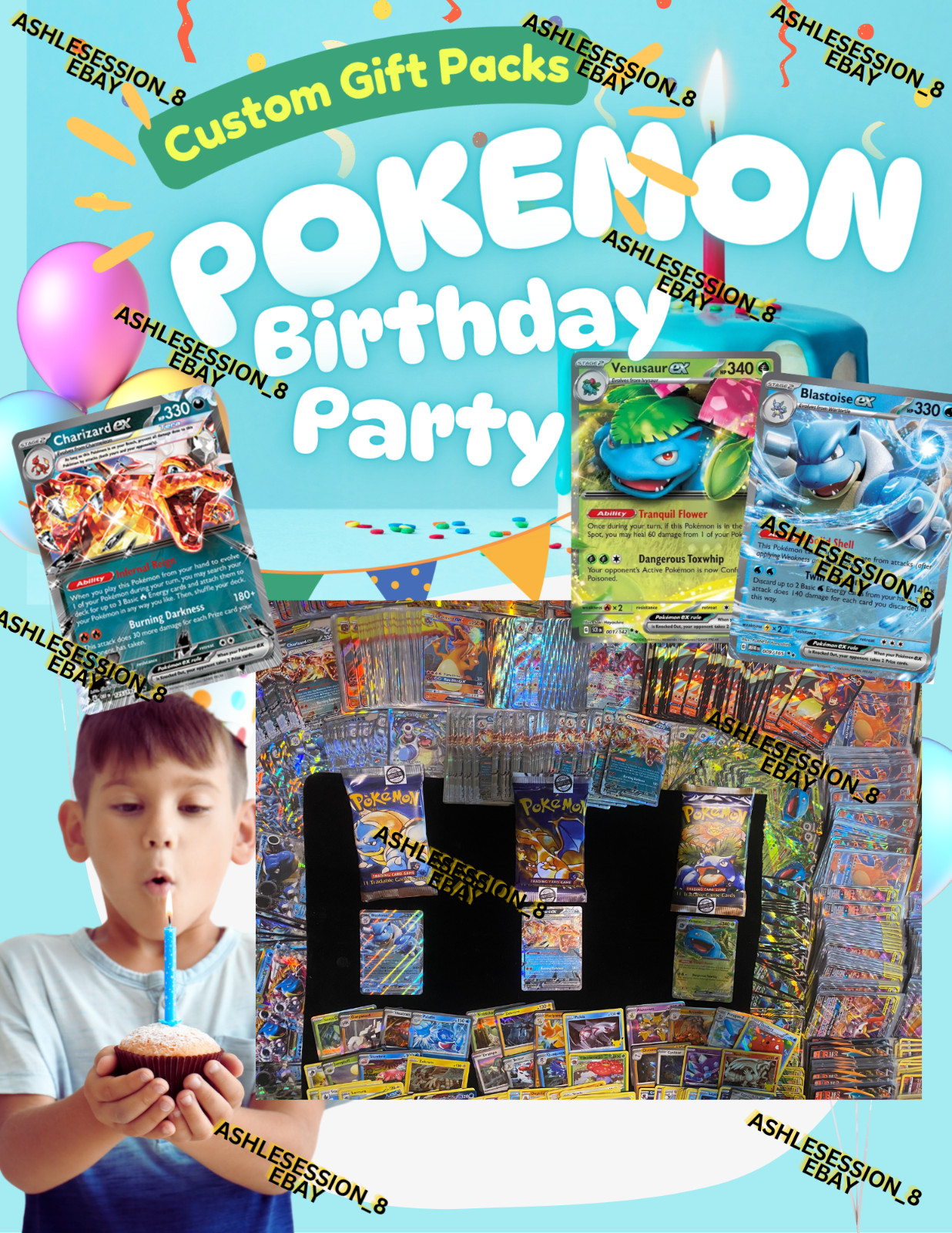 POKEMON CARD CHARIZARD BIRTHDAY PACK/ CHARIZARD BLASTOISE VENUSAUR GUARANTEE
