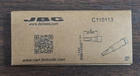 JBC C115113 Soldering Tip, Cartridge, Chisel, 1 x 0.3mm, 5mm L, C115 Series