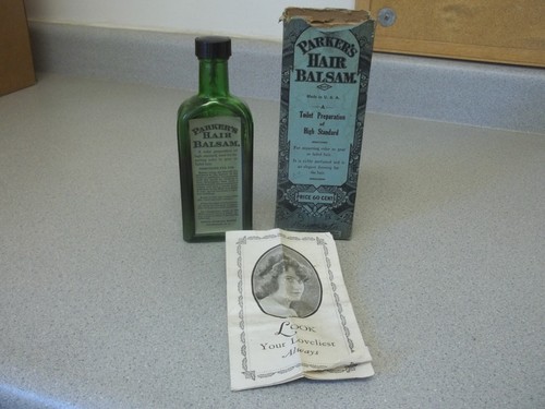 PARKER'S Hair Balsam green bottle with original box and insert