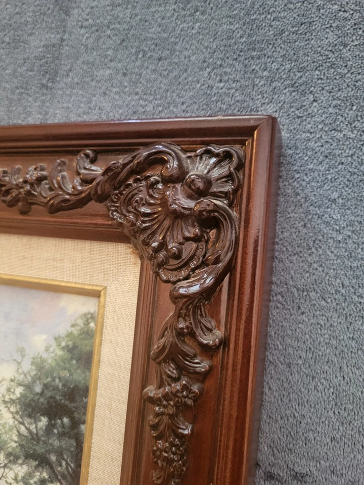 Raro Thomas Kinkade Carmel Ocean Avenue en una tarde lluviosa lienzo certificado de autenticidad #11/935 Foto 4 de 4