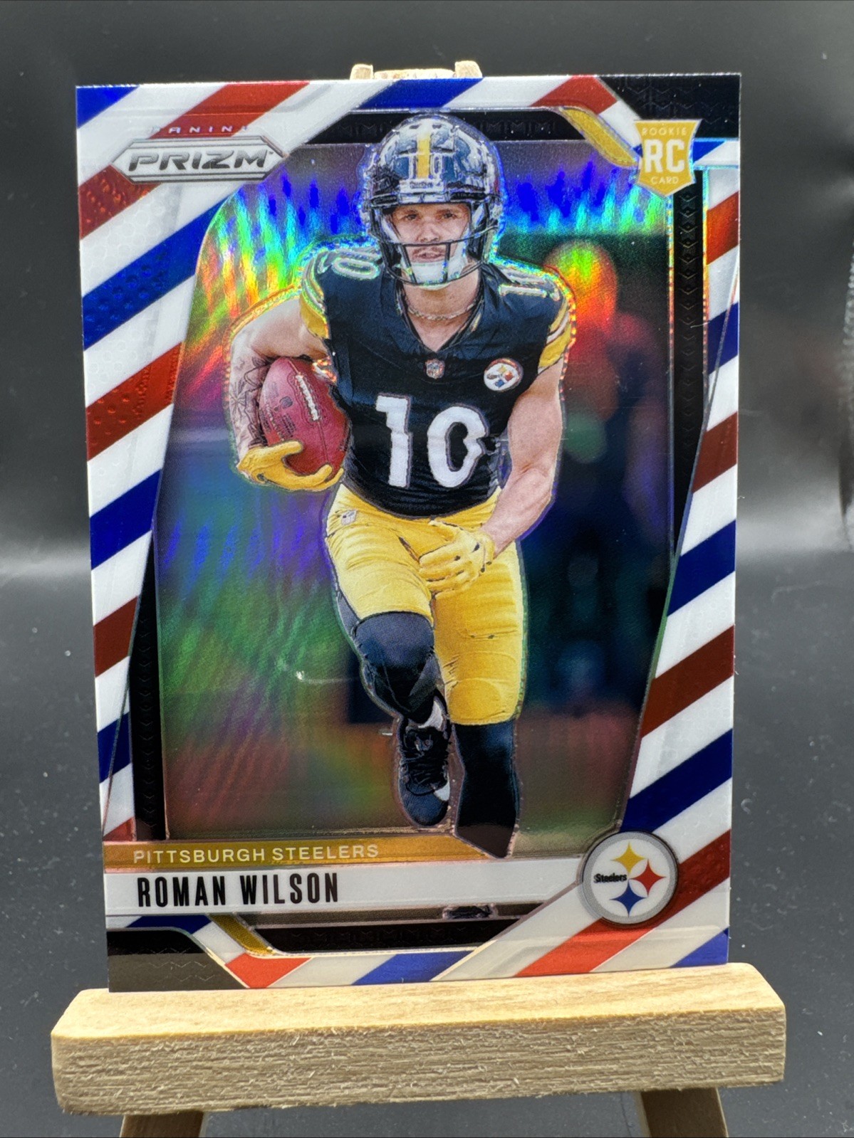 Roman Wilson 2024 Panini Prizm Rookie RC RED WHITE BLUE #384 🔥