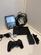 Sony PlayStation 2 Slim PS2 SCPH-70012 Controller, mem card, Fully Tested 