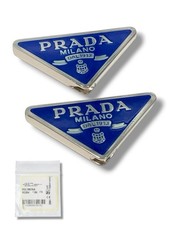 PRADA PR 57YS 52ZV 59ZV 14YS 73ZS Blue / Silver Replacement Side Logo Genuine