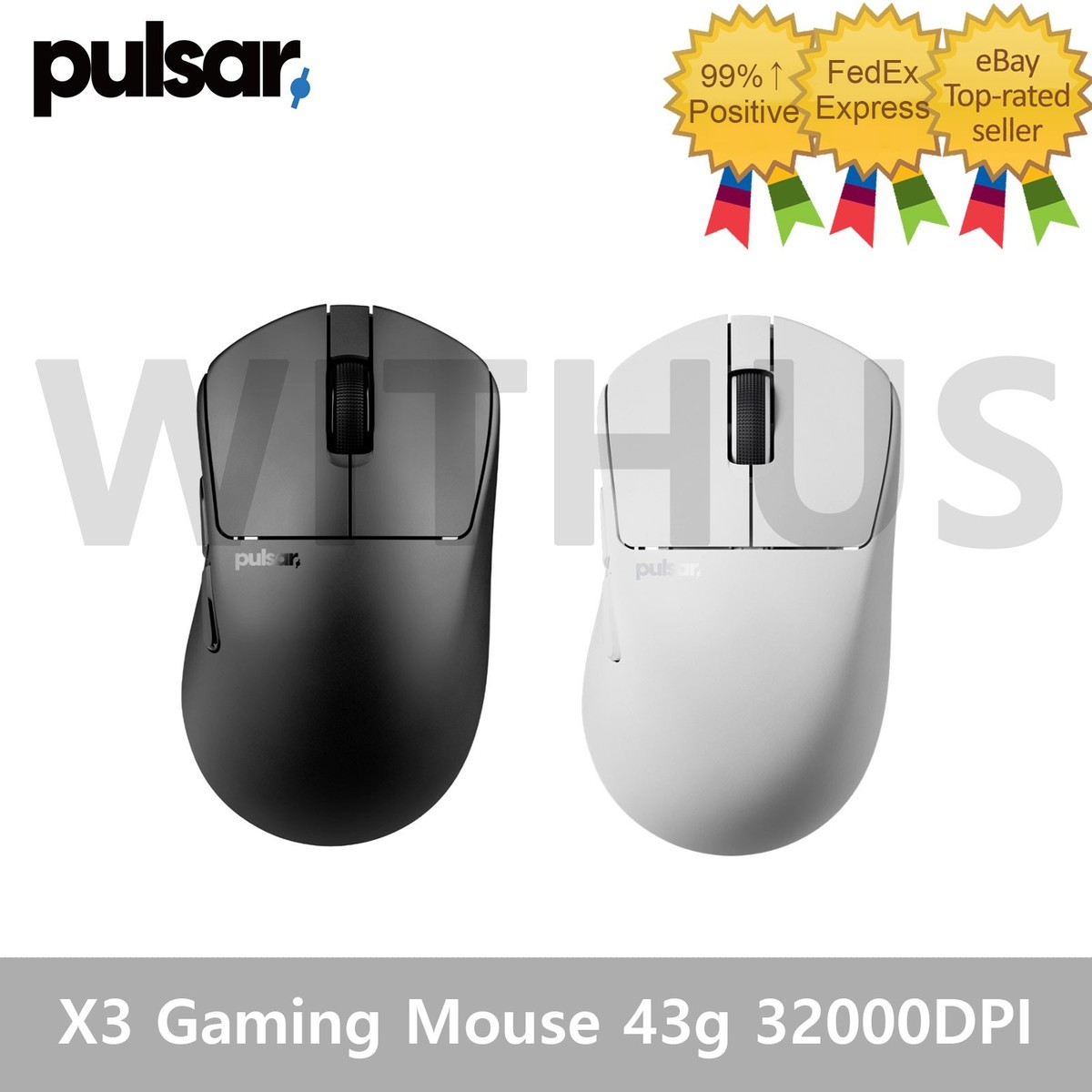 Pulsar X3 Crazy Light Wireless Gaming Mouse Ultra Light 43g