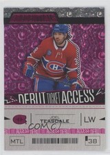 2023-24 Upper Deck Credentials Debut Ticket Access Pink 5/49 Joel Teasdale 17ar