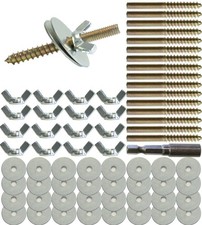 17 Sets Bird Perch Screws with Screw Socket Bird Stand Platform Accessories S...