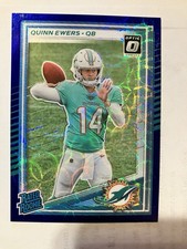 2025 Panini Donruss - Rated Rookie Quinn Ewers #342 Optic Preview Blue Scope...