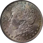 1884-O Morgan Silver Dollar OGH PCGS MS64 - Dark Toning Obverse