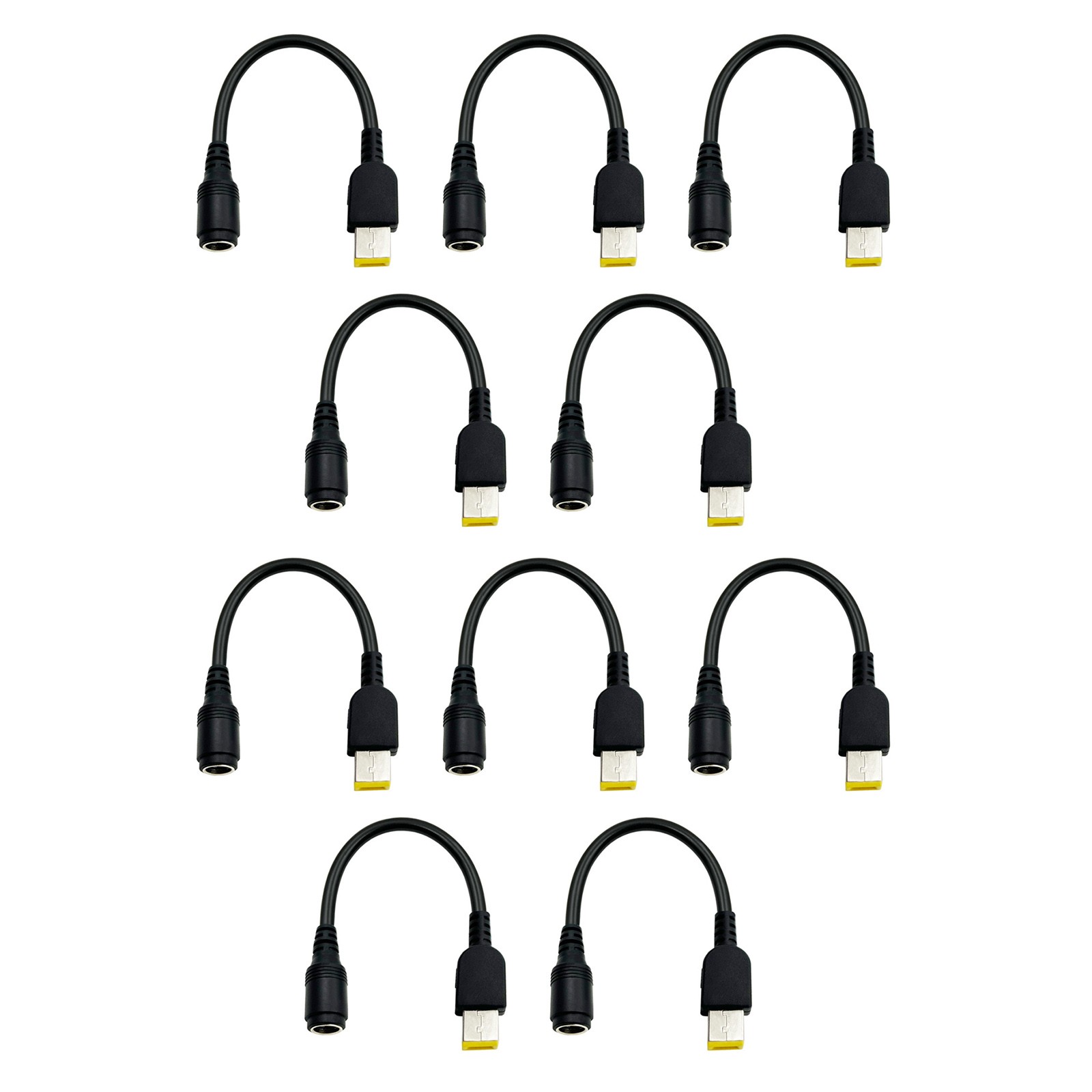 10PCS New 7.9*5.5mm Round to Square Plug Adapter Repair Part for Lenovo Thinkpad