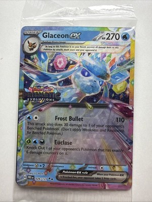 Pokemon GLACEON EX 026/131 Prismatic Evolutions  SURPRISE BOX PROMO - Sealed