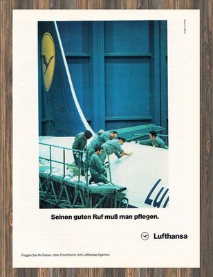 Lufthansa - Reklame Werbeanzeige Original-Werbung 1980 (5)