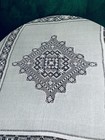 Magnifique Grand Dessus De Lit Ou Nappe De Banquet - Lin ( Batiste)  XIXe