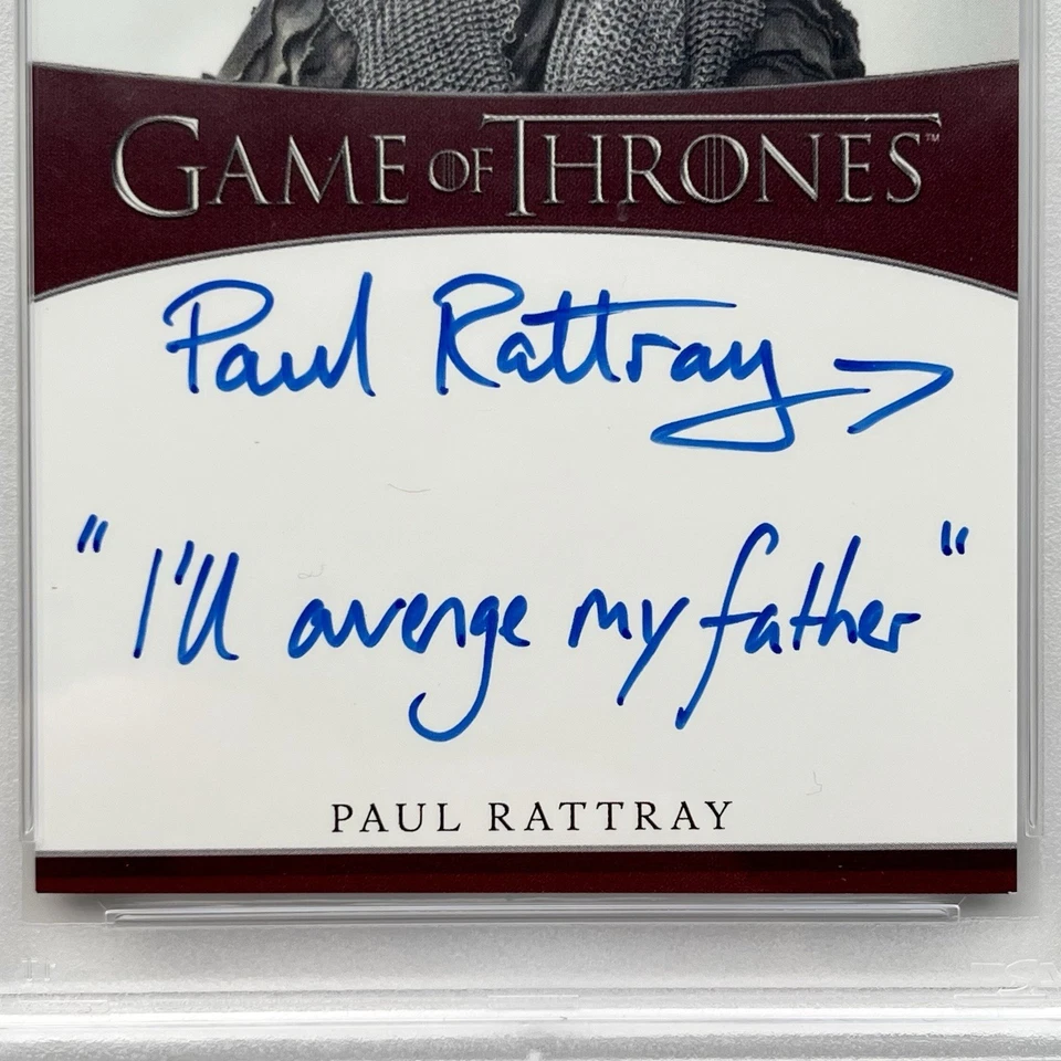 Game of Thrones AUTOGRAPH Trading Card PSA Graded 9 Rare Auto Signed Merch Gifts - Image 4 of 4