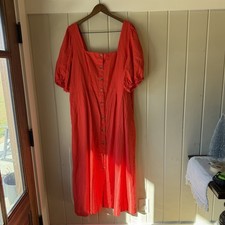 Women’s Old Navy Red Midi Dress, Size XXL Tall, New With Tags