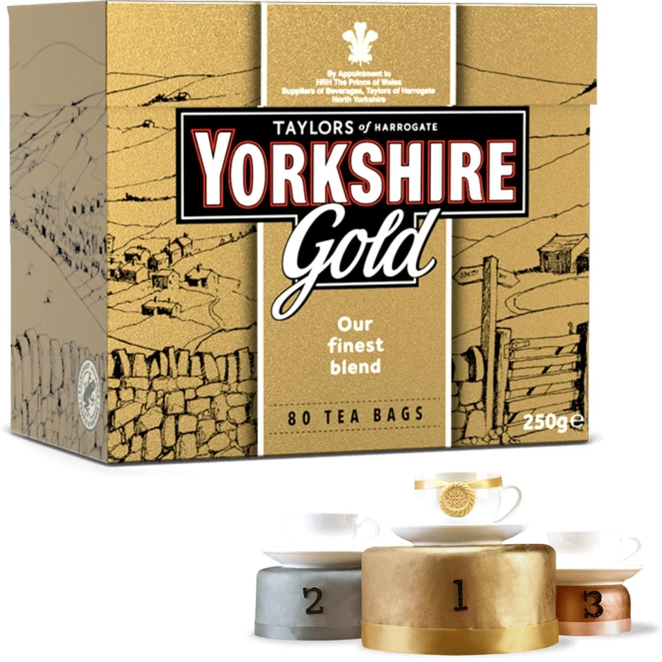 Yorkshire Gold Premium Black Tea - 200 Individually Wrapped Bags for Freshness - Image 4 of 4