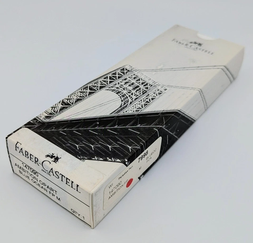 Pluma Estilográfica Faber-Castell Ambition OpArt Océano Azul (147090) Foto 4 de 4