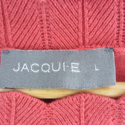 Jacqui E Top Womens Jumper 14 Orange Tight Knit Pullover Sweater Short Sleeve - Picture 12 of 14