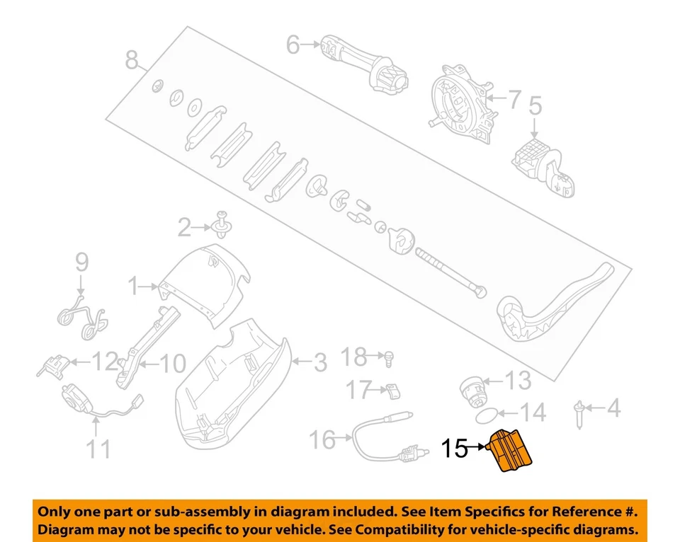 Used Ignition Switch fits: 2005  Bmw z4  Grade A - Image 3 of 4