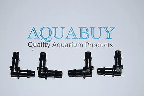 4mm 90 degree bends for Aquarium airline - 4 pieces