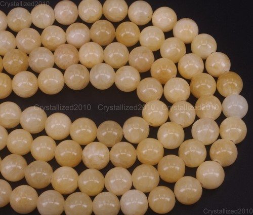 Natural Yellow Calcite Gemstone Round Loose Beads 4mm 6mm 8mm 10mm 12mm 15.5" - Picture 5 of 12