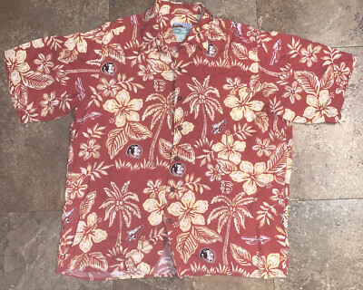 Men's VTG Reyn Spooner Hawaiian Shirt Florida State Aloha Button