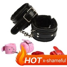 Binding Restraint Fetishs Slaver Leather Whip Flogger Plush Handcuff Erotic