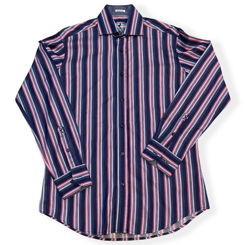 Bugatchi Mens Striped Long Sleeve 