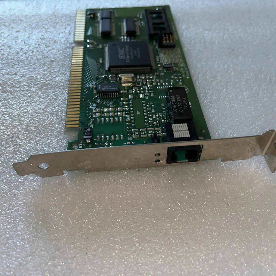 SMC RJ45 10Base-T 60-600464-001 ISA Ethernet Lan Network Adapter Card (in Box) - Image 2 of 4