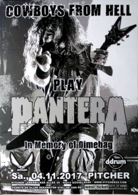 COWBOYS FROM HELL - 2017 - Tribute to Pantera - Concert - Poster - Düsseldorf