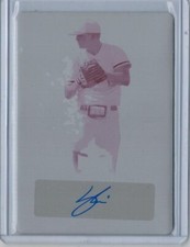 2020 LEAF METAL DRAFT SLADE CECCONI XRC AUTO 1/1 MAGENTA PLATE AUTOGRAPH