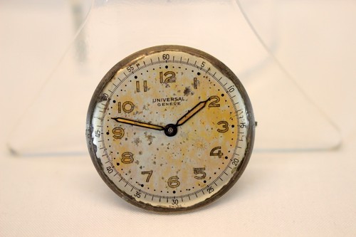 vintage UNIVERSAL GENEVE Manual Wind Watch DIAL & MOVEMENT Cal 263 parts repair